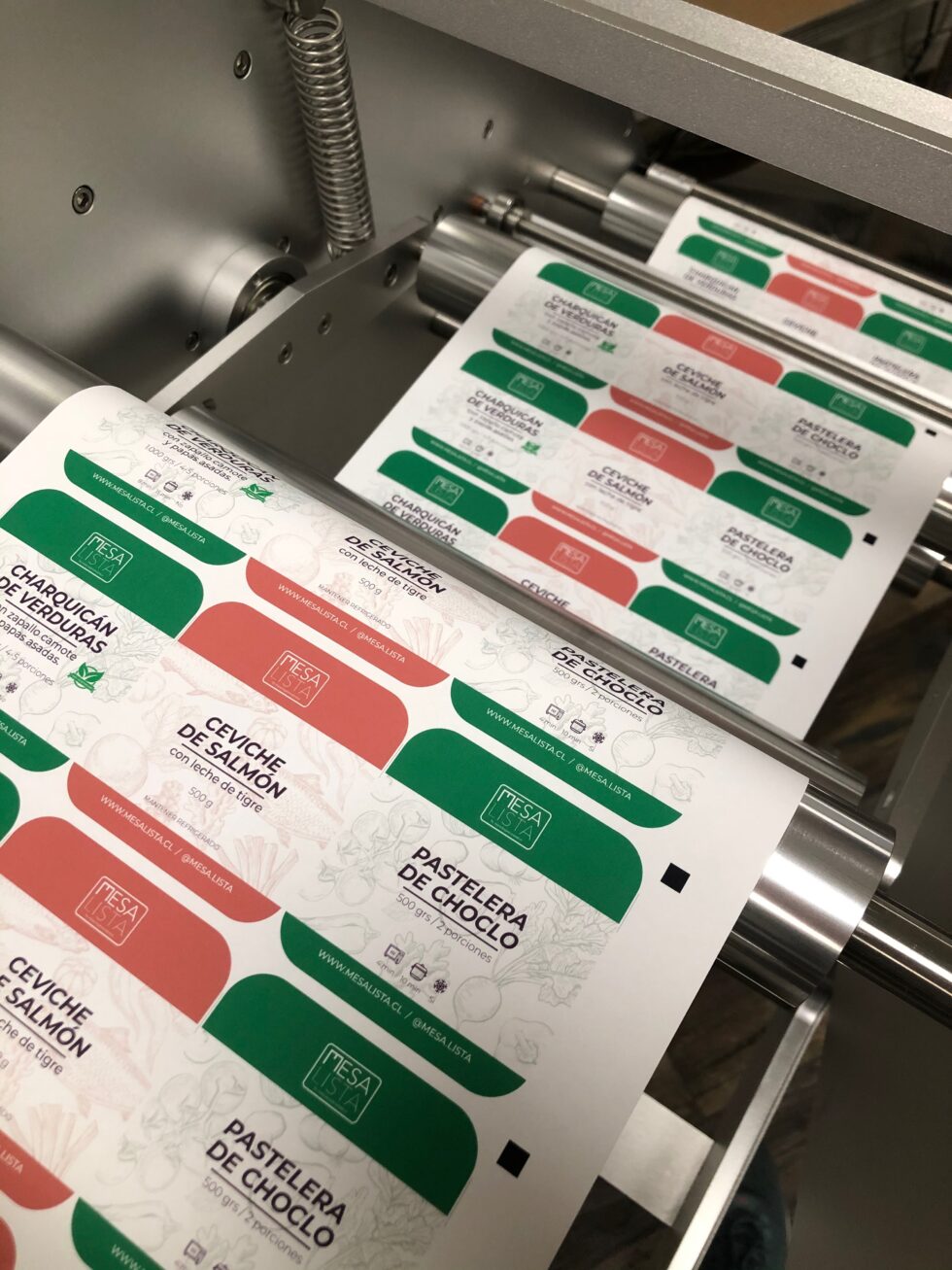 Etiquetas adhesivas para comida preparada